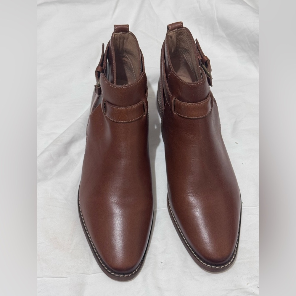 Madewell Tan Leather Ankle Booties